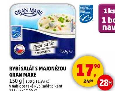 RYBÍ SALÁT S MAJONÉZOU GRAN MARE, 150 g 