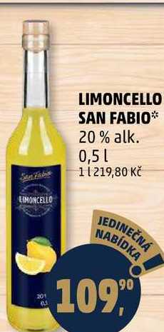 LIMONCELLO SAN FABIO 20% alk., 0,5 l