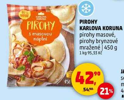 PIROHY KARLOVA KORUNA pirohy masové, 450 g