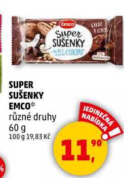 Emco super sušenky různé druhy, 60 g
