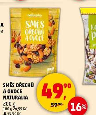 SMĚS OŘECHŮ A OVOCE NATURALIA, 200 g 