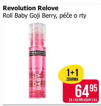 Revolution Relove Roll Baby Goji Berry, péče o rty 