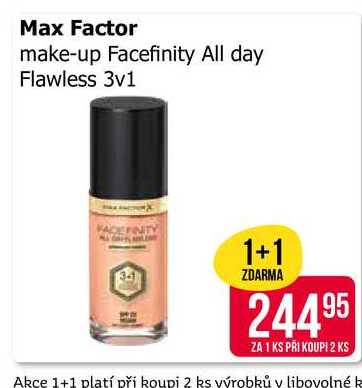 Max Factor make-up Facefinity All day Flawless 3v1