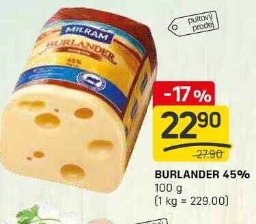 BURLANDER 45% 100g