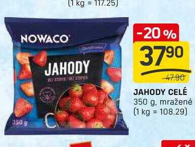 JAHODY CELÉ 350 g, mražené 