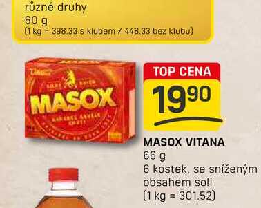 MASOX VITANA 66 g 6 kostek