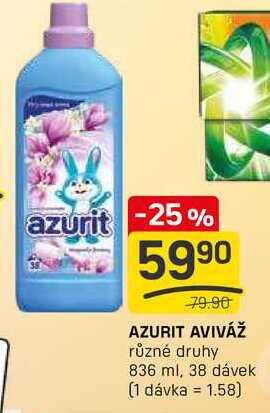 AZURIT AVIVÁŽ různé druhy 836 ml, 38 dávek 