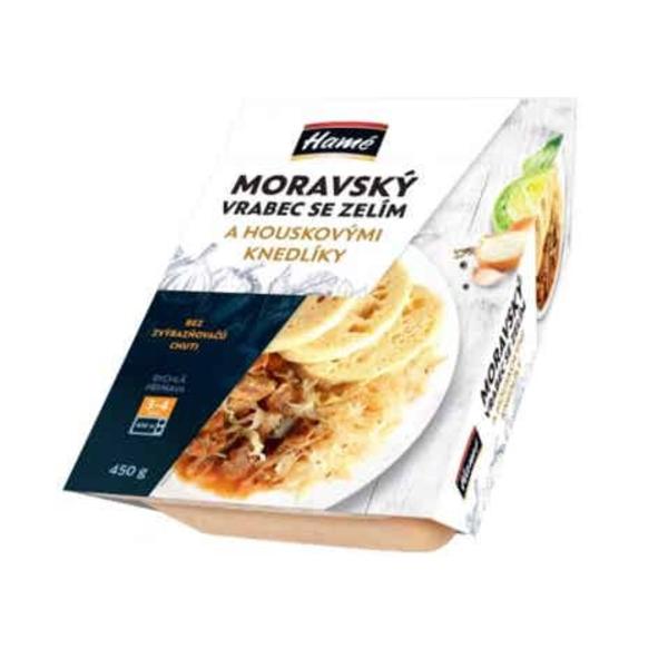 Hamé Moravský vrabec se zelím a knedlíkem