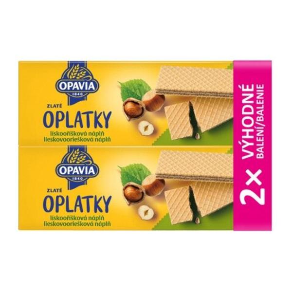 Opavia Oplatky lískooříšková náplň 2x146g