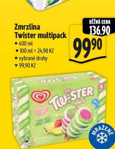 Zmrzlina Twister multipack  400 m 