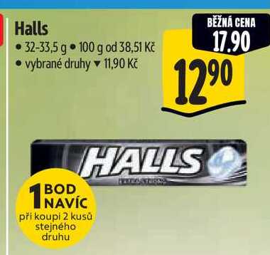 Halls 32-33,5 g  