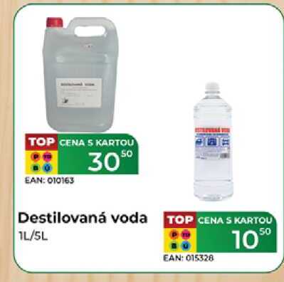 Destilovaná voda 1L/5L 