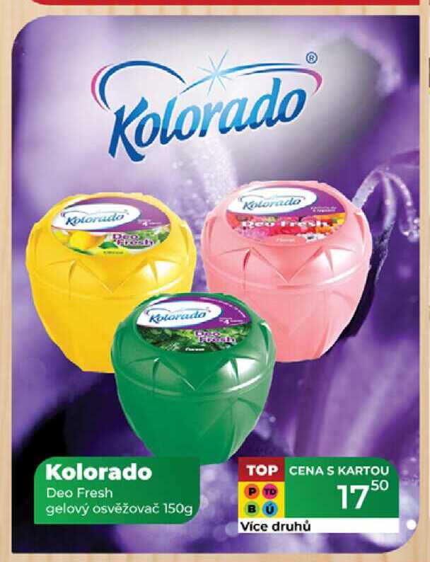 Kolorado Deo Fresh gelový osvěžovač 150g 