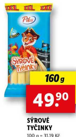 SÝROVÉ TYČINKY, 160 g