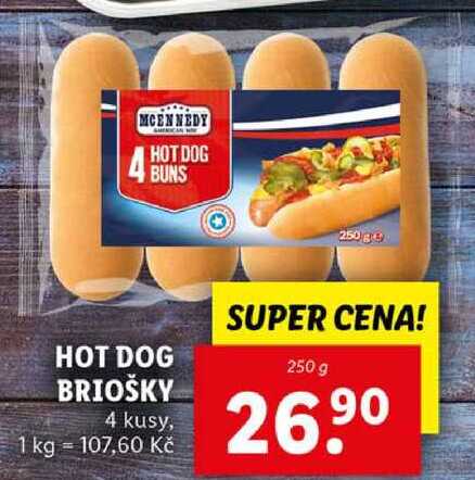 HOT DOG BRIOŠKY, 250 g