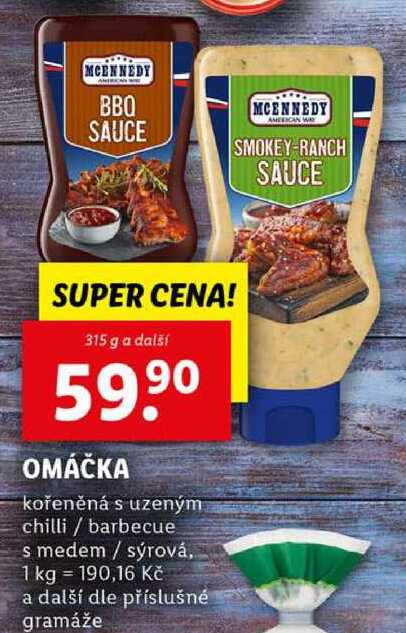 OMÁČKA, 315 g a další
