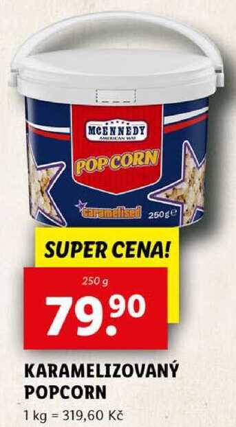 KARAMELIZOVANÝ POPCORN, 250 g