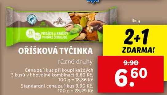 OŘÍŠKOVÁ TYČINKA, 35 g