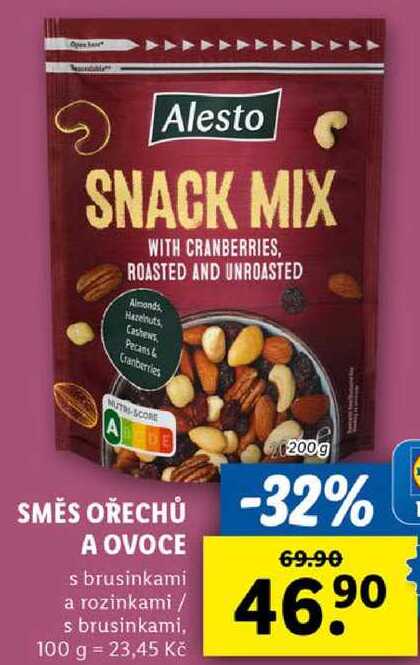 SMĚS OŘECHŮ A OVOCE, 200 g