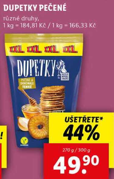 DUPETKY PEČENÉ, 270 g/300 g 