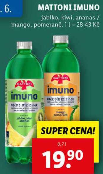 MATTONI IMUNO, 0,7 l