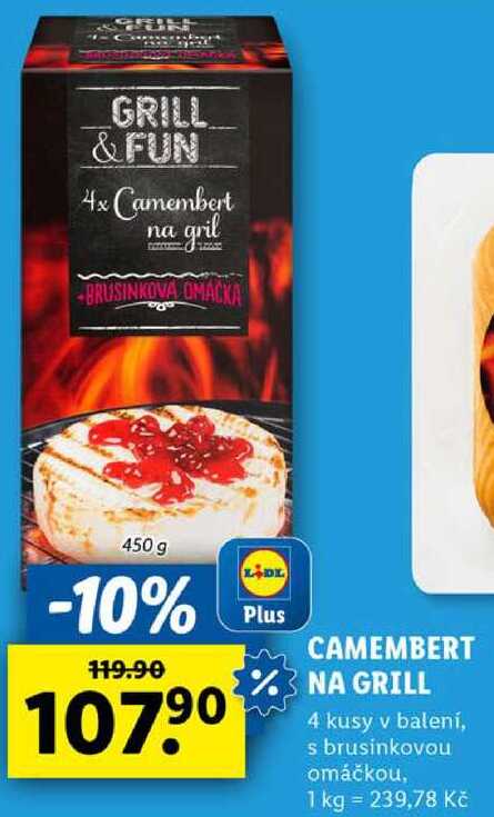 CAMEMBERT NA GRILL, 450 g