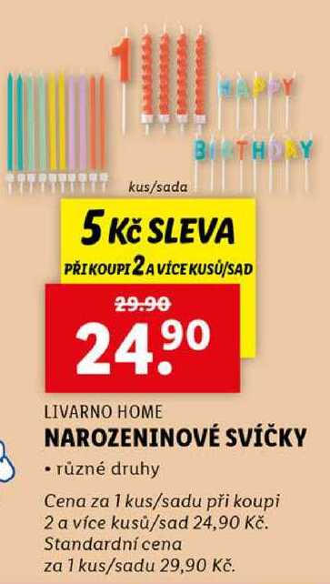 NAROZENINOVÉ SVÍČKY 