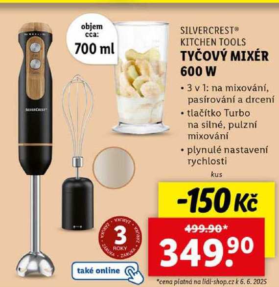 TYČOVÝ MIXÉR 600 W