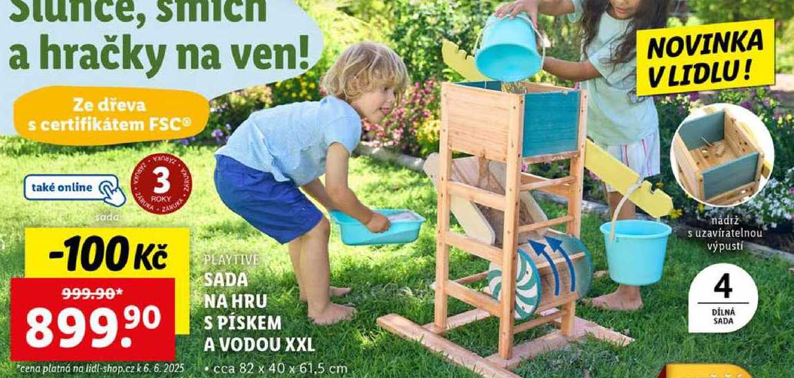 SADA NA HRU S PÍSKEM A VODOU XXL