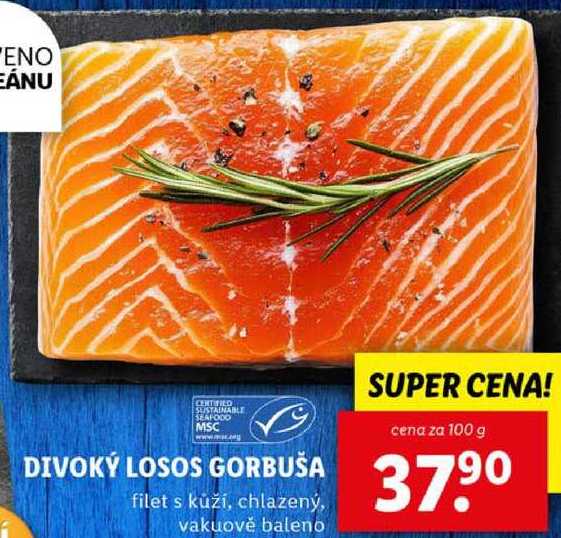 DIVOKÝ LOSOS GORBUŠA, cena za 100 g