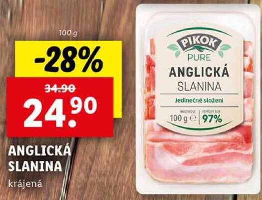 ANGLICKÁ SLANINA, 100 g
