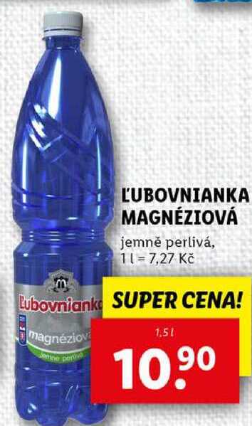 ĽUBOVNIANKA MAGNÉZIOVÁ, 1,5 l