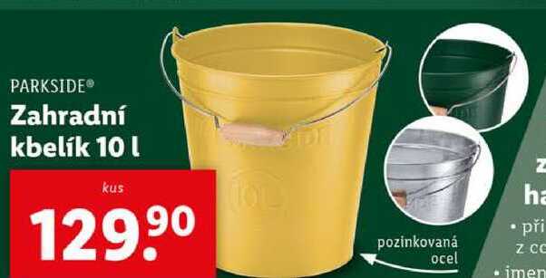 Zahradní kbelík 10 l 