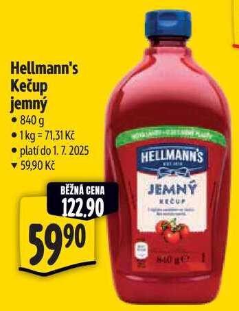 Hellmann's Kečup jemný, 840 g 