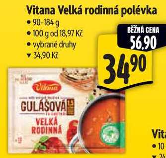 Vitana Velká rodinná polévka, 90-184 g 
