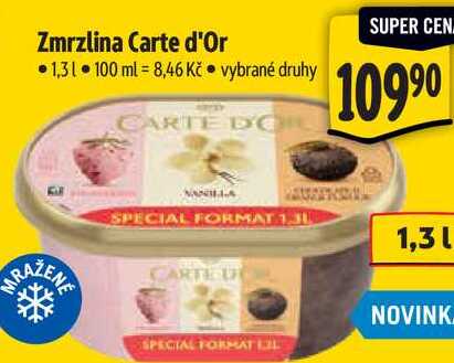 Zmrzlina Carte d'Or, 1,3 l 