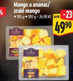 Mango a ananas/zralé mango, 185 g 