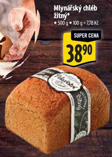 Mlynářský chléb žitný, 500 g