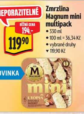 Zmrzlina Magnum mini multipack, 330 ml 