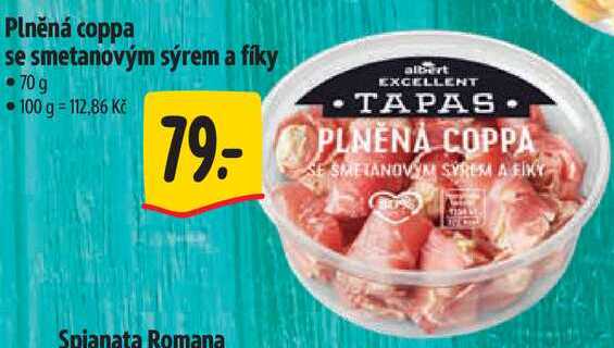 Plněná coppa se smetanovým sýrem a fíky, 70 g