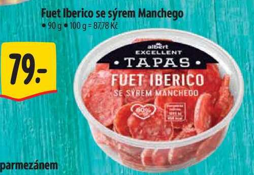 Fuet Iberico se sýrem Manchego, 90 g