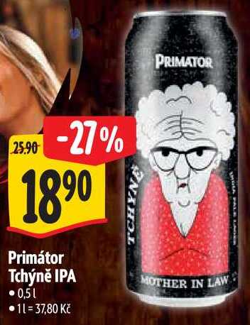 Primátor Tchýně IPA, 0,5 l