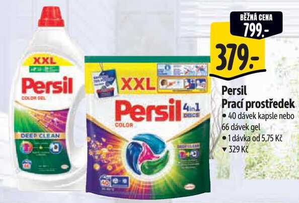 Persil Prací prostředek, 40 dávek kapsle nebo 66 dávek gel 