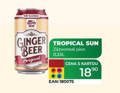 TROPICAL SUN Zázvorové pivo 0,33L  