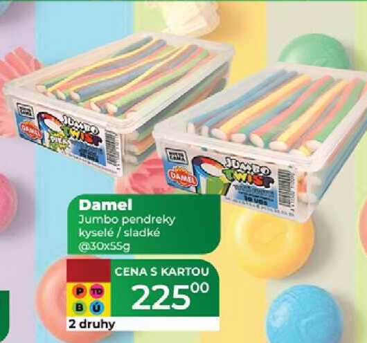 Damel Jumbo pendreky kyselé / sladké @30x55g