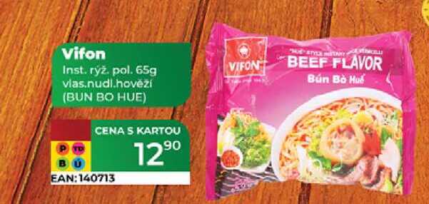 Vifon Inst. rýž. pol. 65g vias.nudi.hovězí (BUN BO HUE) 