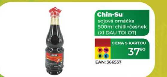 Chin-Su sojová omáčka 500ml chilli+česnek (XI DAU TOI OT) 
