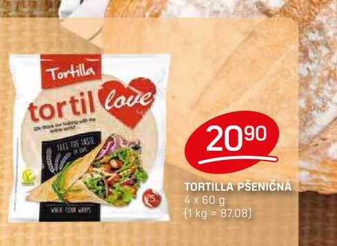TORTILLA PŠENIČNÁ 4 x 60 g