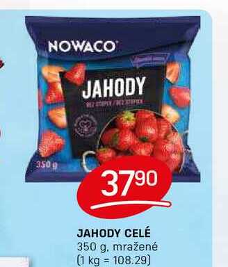 JAHODY CELÉ 350 g, mražené 