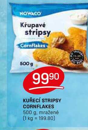 KUŘECÍ STRIPSY CORNFLAKES 500 g, mražené 